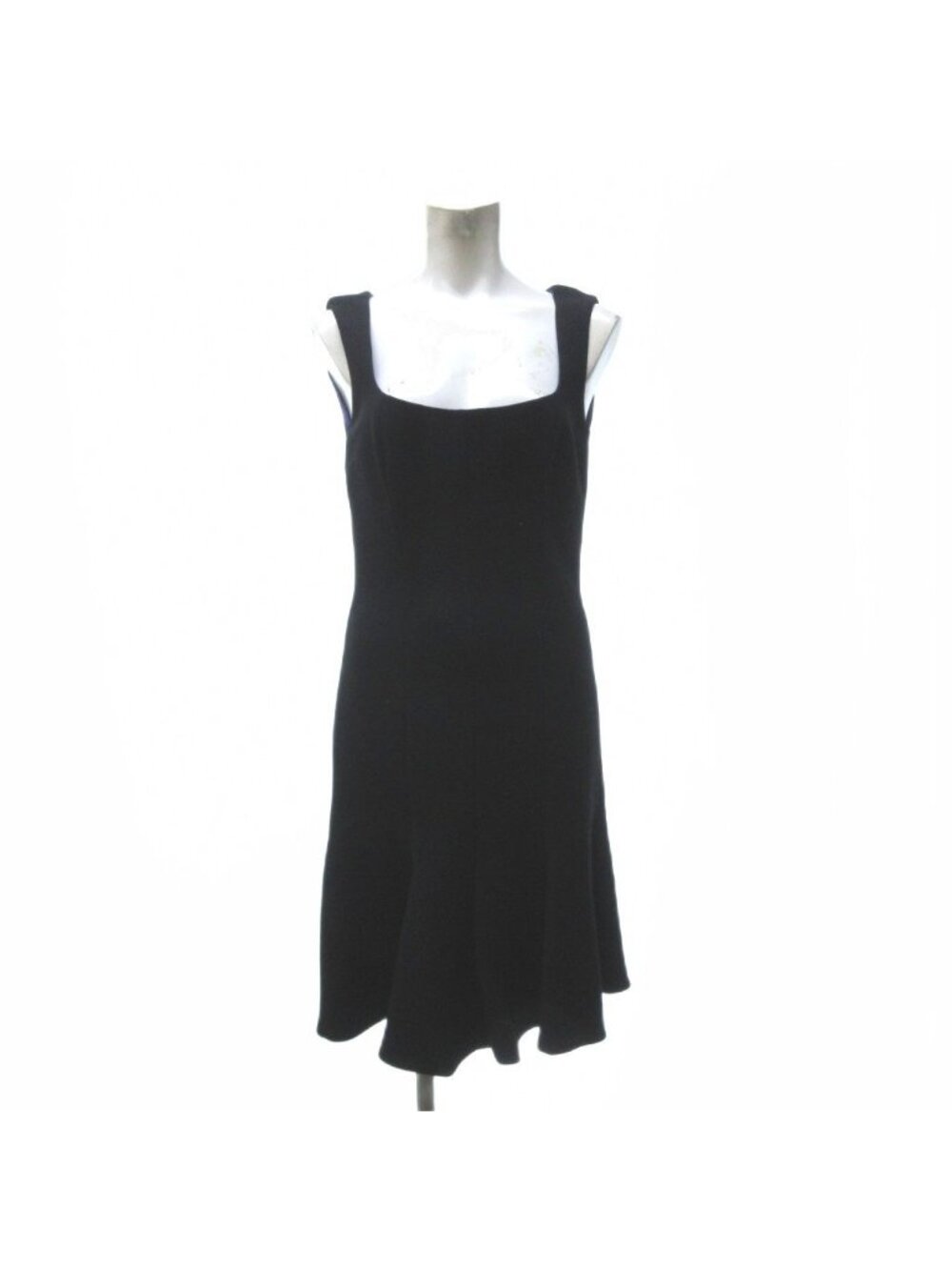 Prada Dress Sleeveless Knee-Length Wool Black